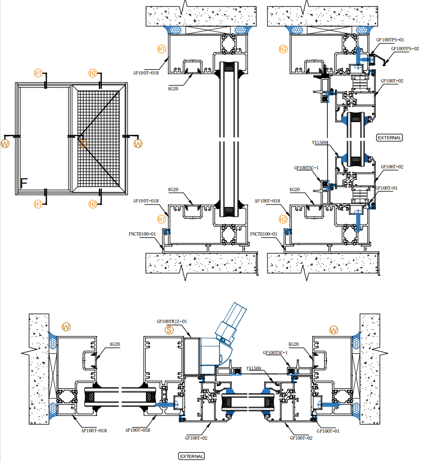 Technical system drawing